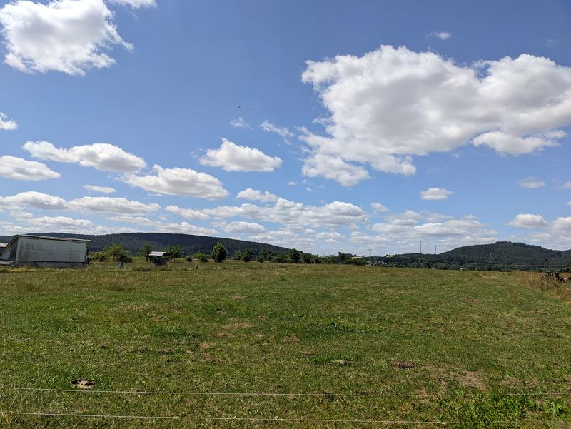 Landschaft und Felder in Schwärzdorf
